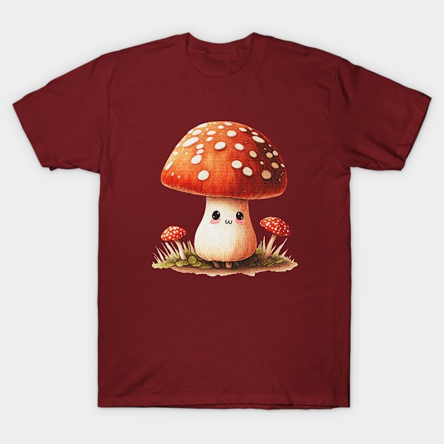 Quaint Little Mushroom T-Shirt by Doggomuffin 